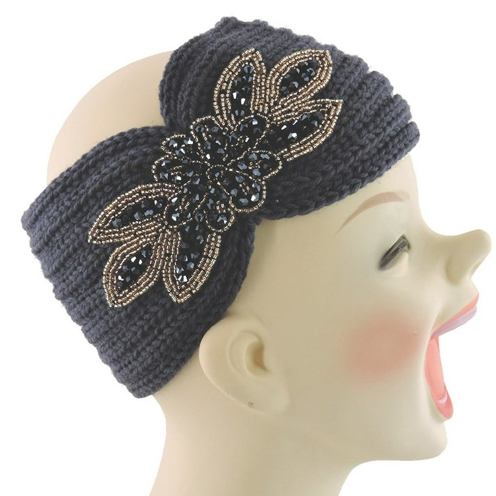 Silver Fever Silver Fever Women Chunky Knitted Headband Hair Band