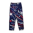 thumbnail image 4 of Balery Red White Blue Fireworks 1 print Women's Pajama Pants,Ultra Lightweight Pjs,Lounge Pant-XX-Large, 4 of 9