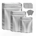 thumbnail image 1 of 50 Pack Mylar Bags with Oxygen Absorbers for Food Storage, Resealable for Grains, Nuts, 1 of 4