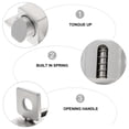 thumbnail image 2 of 1pc Stainless Steel Door Window Spring Latch Window Gate Security Latch Lock, 2 of 6