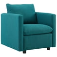 thumbnail image 3 of Modway Activate Upholstered Fabric Armchair Set of 2 - Teal EEI-4078-TEA, 3 of 4