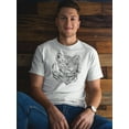 thumbnail image 2 of Proud Tiger Ink Drawing Tee Men's -Image by Shutterstock, 2 of 4