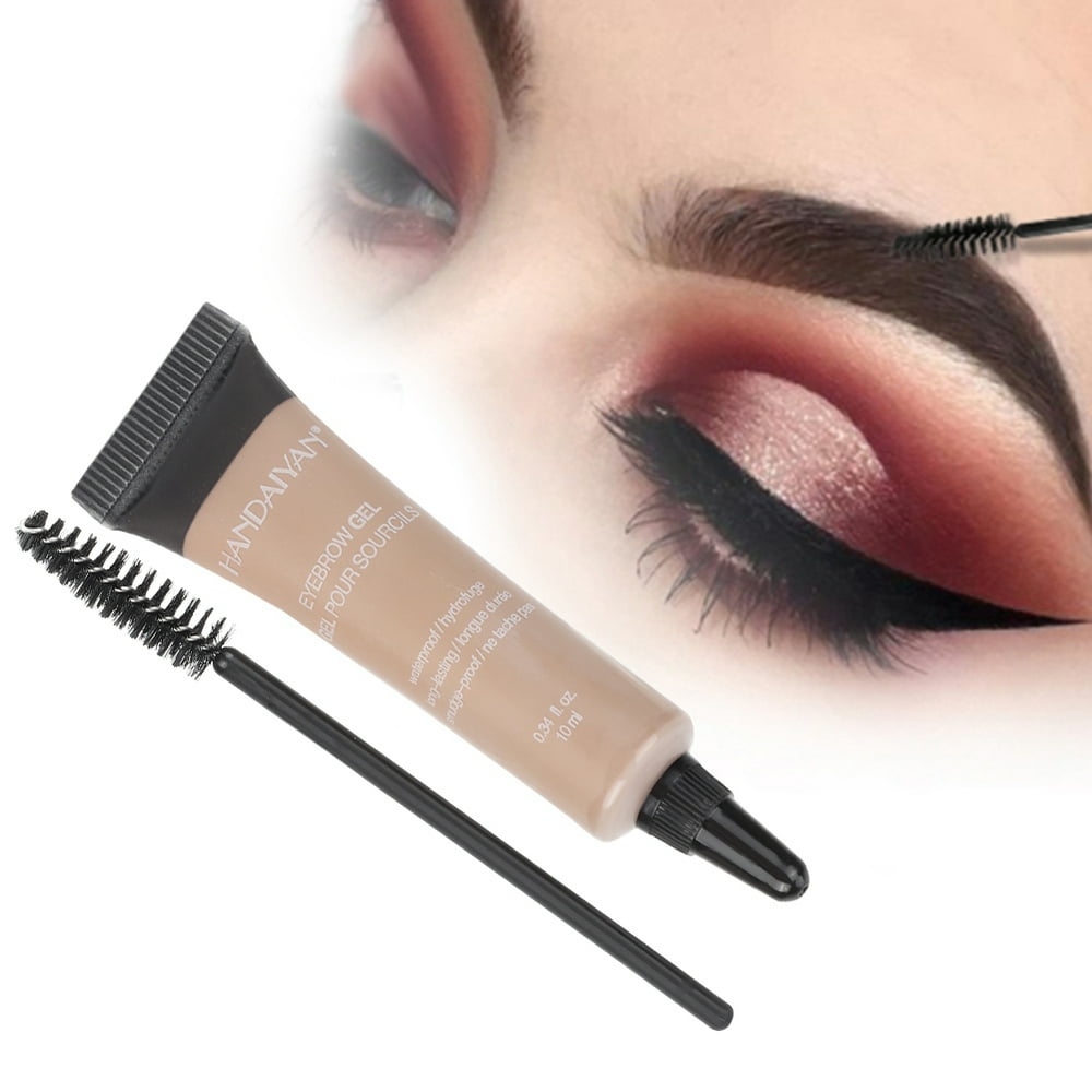 Mgaxyff 6 Colors Professional Waterproof Eyebrow Gel+Eyebrow Brush