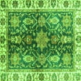 thumbnail image 1 of Ahgly Company Indoor Square Oriental Green Traditional Area Rugs, 4' Square, 1 of 4