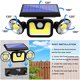 thumbnail image 5 of Aplique de pared de 3 cabezales Patio al aire libre Patio Jardín Lámpara de inducción montada en la pared Energía solar AweSitey HA000714-00B, 5 of 7