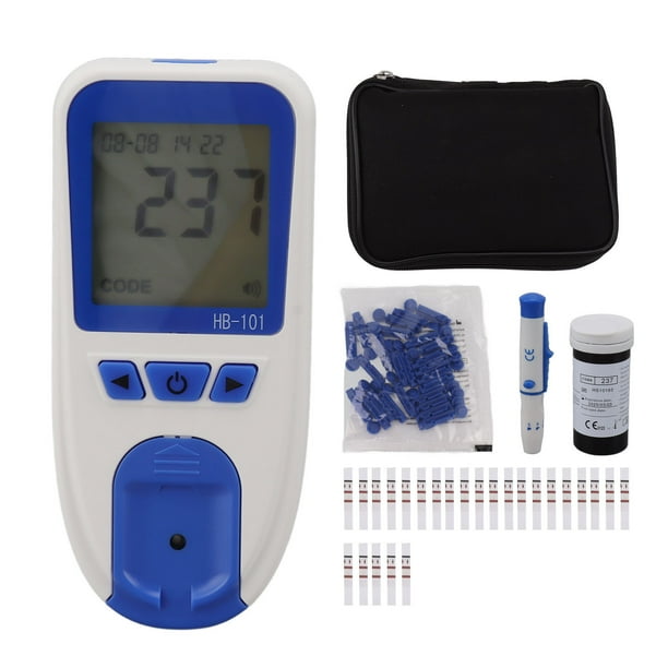 Analizador de hemoglobina para el hogar, kit de prueba de hemoglobina con muestreador de sangre, aguja para recolección de sangre, papel de prueba, modelo HB-101
