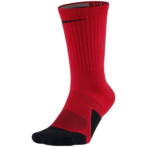 Nike Dry Elite 1.5 Crew Basketball Socks - University Red/Black - S ...