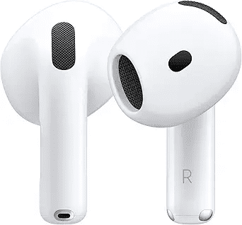 Apple AirPods 4 with USB-C Charging Hard Case, Scratch-Resistant, Smartphones, White, 1, 1, 1