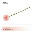 thumbnail image 3 of Uxcell Artificial Flower Heads Silk Chrysanthemum Hydrangea Light Red Faux 12Pcs, 3 of 5