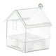 thumbnail image 2 of Comedero externo extensible para loros, comedero para pájaros, fácil de llenar, sujetar y limpiar, baño para pájaros transparente, 2 of 8
