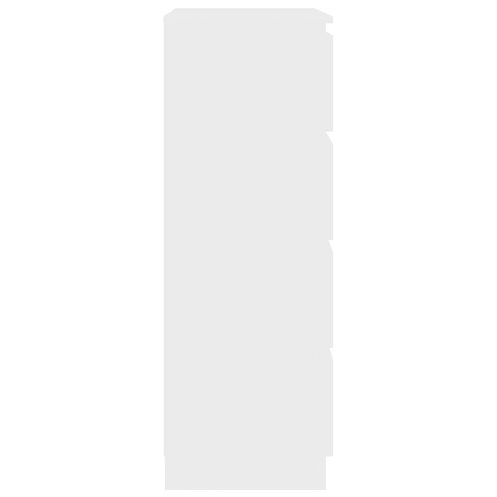 Kepooman 4-Drawer Home Office File Cabinet Sideboard, 23.6" x 13.8" x 38.8", White