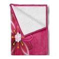 thumbnail image 2 of Floral Soft Flannel Fleece Throw Blanket, Sakura Tree Flowers Ornament Design Traditional Spring Seasonal Pattern, Cozy Plush for Indoor and Outdoor Use, 50" x 70", Pink, by Ambesonne, 2 of 5