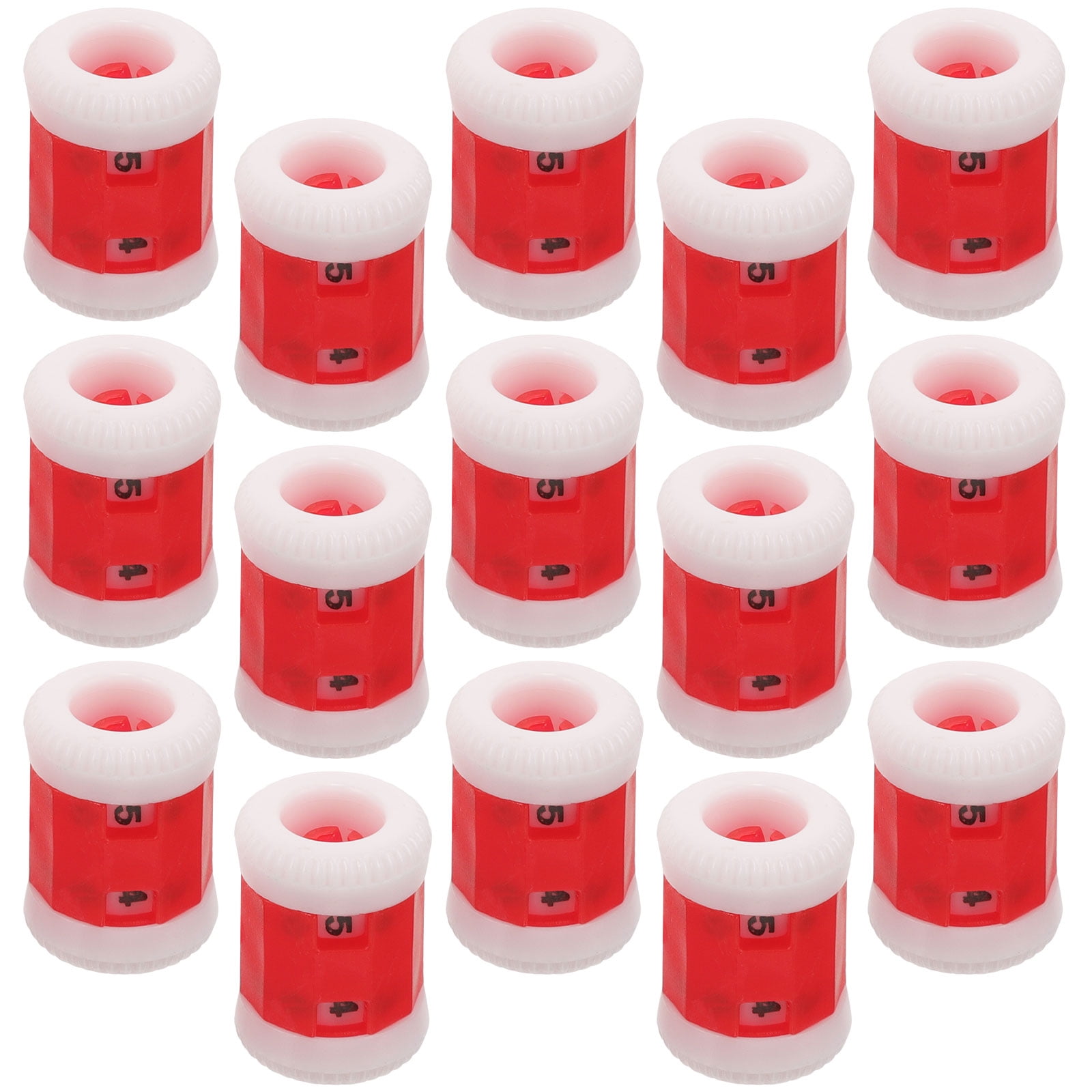 KALLORY 100 Pcs Red Flexible Markers for Knitting Crochet Crafting Projects Accessories