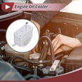 thumbnail image 2 of Unique Bargains Engine Oil Cooler for Volvo S60 L6 3.0L Transmission Oil Cooler Trans Cooler with O-ring Seals No.8G9N6A642AA Aluminum Alloy Silver Tone 1 Set, 2 of 6