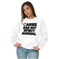 thumbnail image 4 of Carb Spirit Animal Donut Pizza Foodie Unisex Plus Fleece Graphic Sweatshirt Brisco Brands 2X, 4 of 5