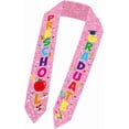 thumbnail image 1 of Preschool Graduation Sash Stole, Glittery Graduate Photo Prop, Colorful Party Decor Accessory for Graduation Ceremonies & Celebrations, 1 of 5