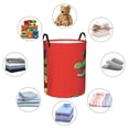 thumbnail image 4 of Daiia Cool Crocodile With Sunglasses Round Laundry Basket with Handles Thickened Waterproof Circular hamper,Dirty Clothes Storage Basket for Bedroom,Bathroom,College Dorm-Medium, 4 of 6