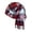 Red, variant on AWZXDE Elegant Gradient Plaid Winter Scarf With Tassels Unisex Thick Warm Soft Fashion Shawl Wrap Black