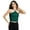 Green, variant on Basic Crop Top For Women, Halter Neck Knitted Casual Top