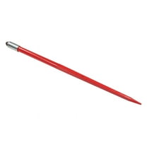 Hay Spear 39" Bale Spear 3000 lbs Capacity, Bale Spike Quick Attach Hay Bale Spears 7/8" Front Diameter, Red Powder Coated Bale Forks for Tractors, Loaders, Cranes, Telehandlers