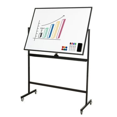 Magnetic Dry Erase Board, Double Sided Personal Desktop Tabletop White ...