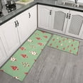 thumbnail image 2 of Green Christmas Tree Pattern Kitchen Rugs Sets Of 2,Anti Fatigue Kitchen Mat Rugs Non Slip Washable,Decorative Kitchen Floor Mats for Kitchen,Sink,Laundry,17"x30"+17"x47", 2 of 7