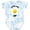 Tie Dye Blue, variant on Inktastic Sunny Side Up Boys or Girls Baby Bodysuit
