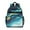 Blue And Gold, variant on Blue and Gold Marble Shimmer Streaks Pattern Backpack for School,Cute School Bag,Schoolbag with Adjustable Shoulder Straps & Padded Back,15.25"x11.5"x5.25"