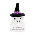 thumbnail image 2 of Halloween Decorations 4.5X2 Inch Hand-Crocheted Cute Ghost Decor Funny Spooky Halloween Gift for Holiday Desk Decor Small Emotional Support Plush Relaxation Toys, 2 of 8