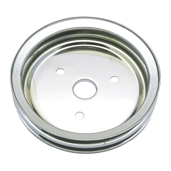 Trans-Dapt 9603 TDP9603 CRK PULLEY DBL SBC SWP CHR