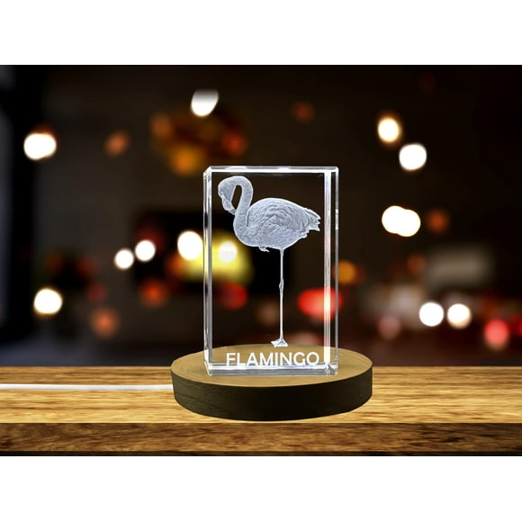 Vibrant Flamingo Crystal Sculptures | Gorgeous Gems Carved with Dancing Birds
