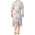 thumbnail image 2 of Vince Camuto Womens Plus Ruffled Faux Wrap Midi Dress, 2 of 2