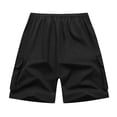 thumbnail image 4 of Satingcolo Men's Classic Outdoor Cargo Shorts with Pockets Versatile Plain Straight Leg Pants Summer Casual Workout Streetwear, 4 of 6
