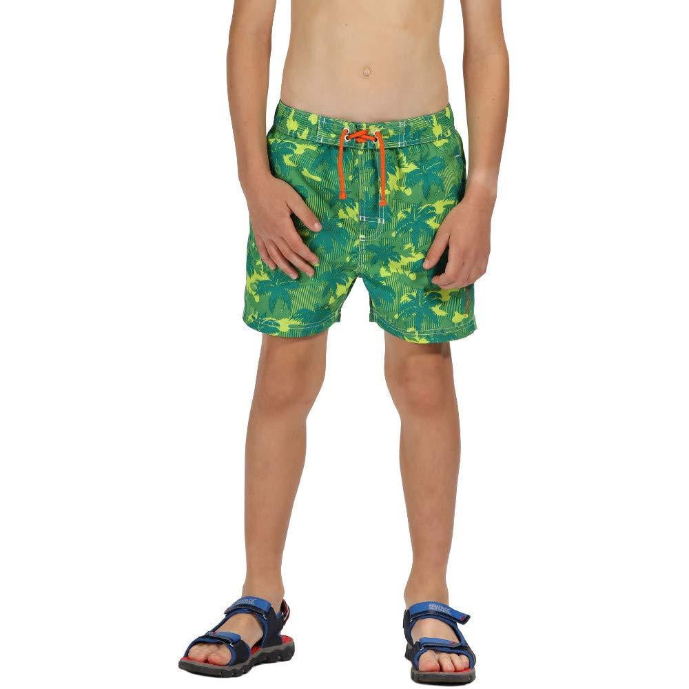 Boys Camo Swim Shorts with Mesh Lining and Elasticated Waist