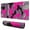 Pink Sequins Camouflage, variant on Purple Block Camouflage desk Mouse Padwaterproof,rubber+multispandexno Slip the Camouflage SeriesmousepadsDesk Pad for Office Home Game 31.5x15.7inches