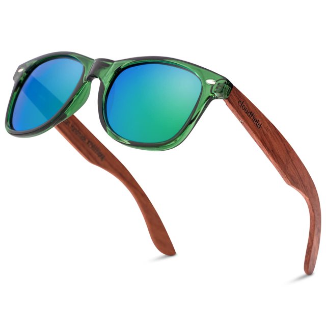Gafas de sol Cloudfield con montura de madera y lentes polarizadas de 9 capas
