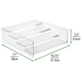 thumbnail image 2 of mDesign Plastic Bathroom Medicine Organizer, 4 Level Shelf, Clear, 2 of 6