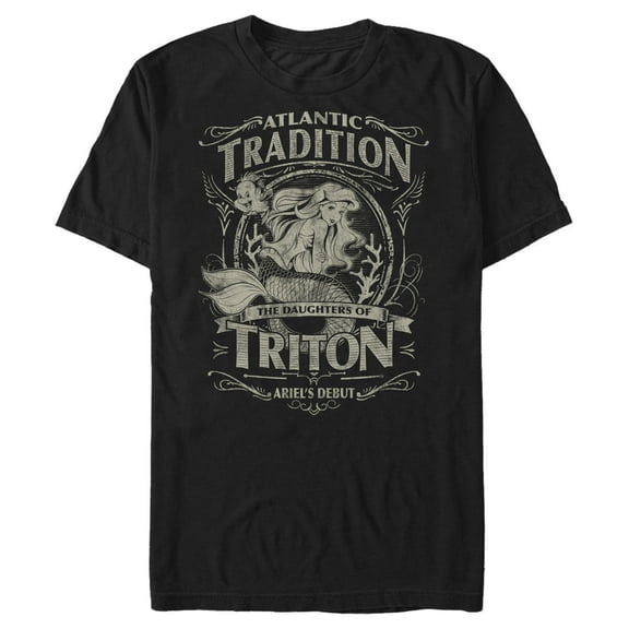 Men's The Little Mermaid Ariel Atlantic Tradition Graphic T-Shirt