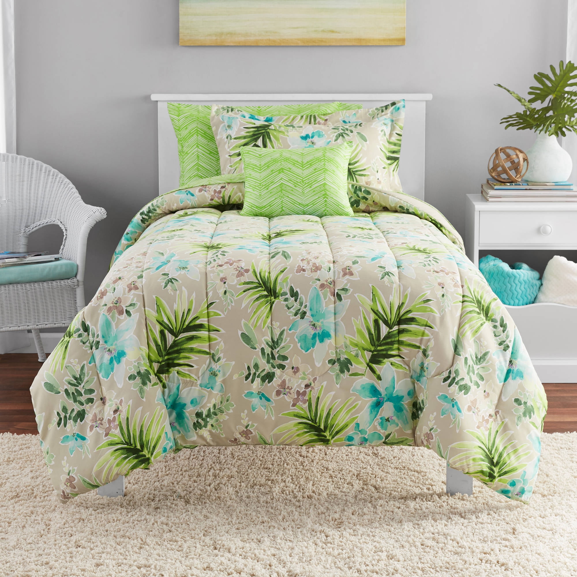 Mainstays Martinque Bed-in-a-Bag Bedding Set - Walmart.com