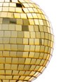 thumbnail image 2 of 6" Gold Mirror Ball Ornament 4/Bag, 2 of 2