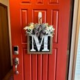 thumbnail image 3 of YAOMOBB Hanging Pendant Farmhouse Front Door Wreath Personalized Welcome Sign, 3 of 5