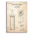 thumbnail image 1 of Epic Art 'Punching Bag Blueprint Patent Parchment,' Acrylic Glass Wall Art, 24"x36", 1 of 3