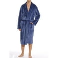 thumbnail image 1 of 46901-BLK-M #FollowMe Velour Robe / Robes for Men (Navy, XX-Large), 1 of 2