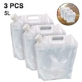 thumbnail image 2 of Contenedor de agua plegable, portador de agua de plástico sin BPA, bolsa de agua plegable para exteriores para deportes, campamentos, equitación y montañismo, 2 of 8