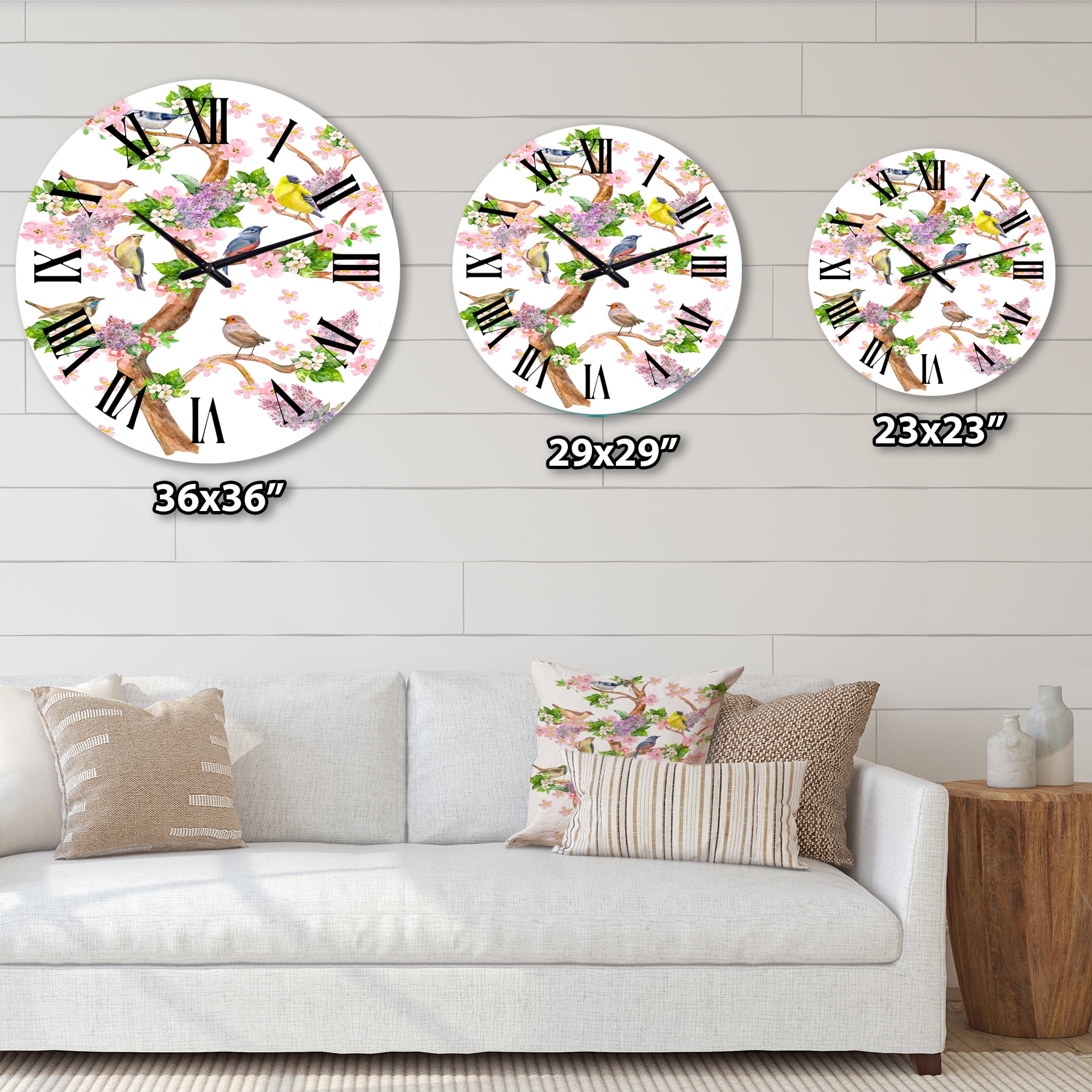 Designart 1 in Quartz Traditional Wall Clock