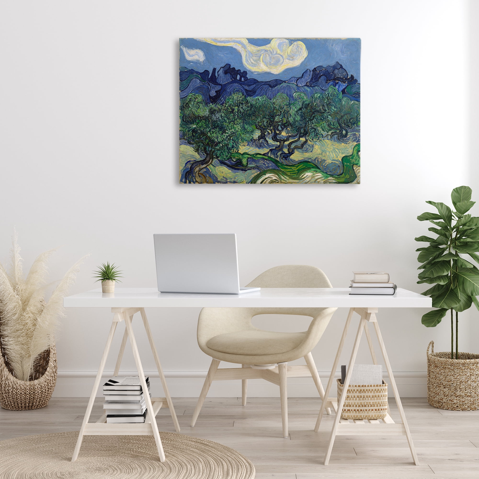 Stupell Industries Van Gogh Olive Trees Landscape Landscape & Nature Painting Wrapped Canvas Art Print Wall Art, 40 x 30