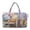 Floral Book Pattern, variant on Garronmavis Large Quilted Duffle Bag for Women, Cherry Blossom Hummingbird Weekender Bag Overnight Travel Bag, Carry On Gym Dance Tote with Zipper Pockets