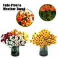 thumbnail image 4 of Ortasthard Artificial Mums, No Fade Fall Faux Flower Decor, Artificial Outdoor Sunset Mums Flowers - UV Resistant, Waterproof, Windproof, 4 of 7