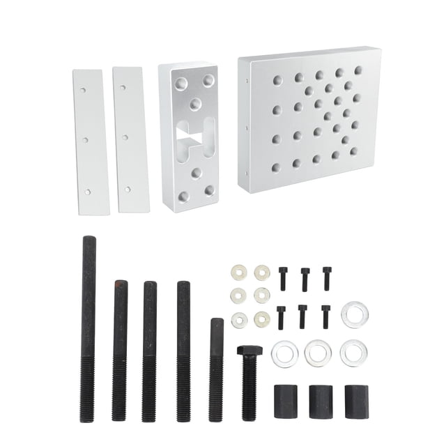 Juego De Placas De Soporte De Prensa De Taladro Universal, Placa De Instalación De Extracción De Cojinetes De Cubo De Alta Resistencia, Multifunción Estable, 30 Toneladas Para