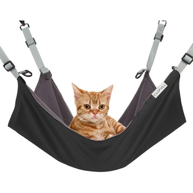 Adjustable Cat Bed, Comfortable Resting Sleepy Pad Hanging Cat Hammock For All Seasons, Smart Design With Metal Hooks, Easy To Clean And Maintain Premium Material, Space Saving